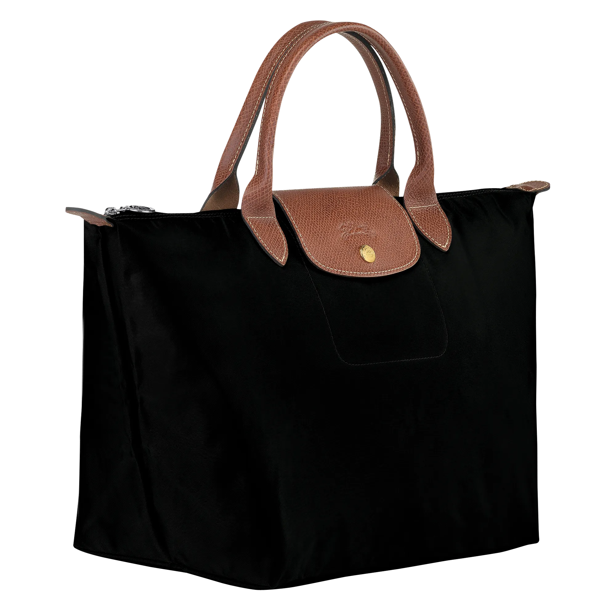 Le Pliage Original M Handbag Black - Recycled canvas