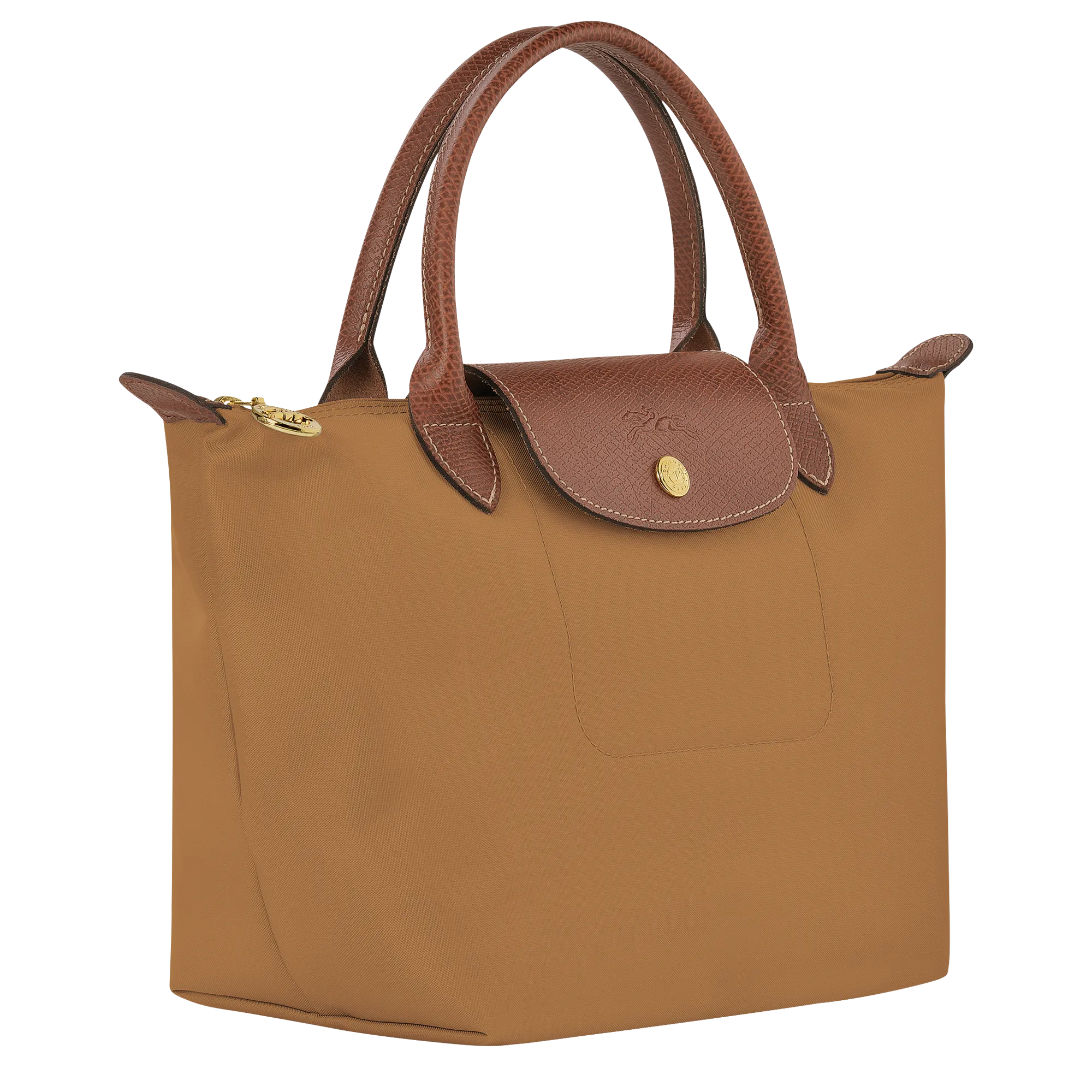 Le Pliage Original S Handbag Fawn - Recycled canvas