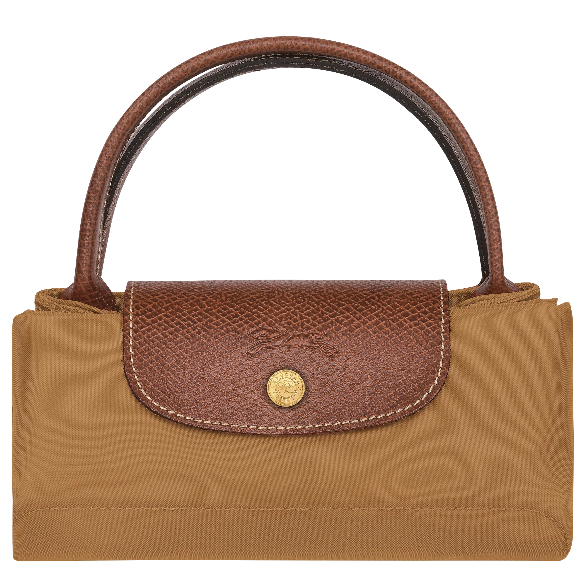 Le Pliage Original S Handbag Fawn - Recycled canvas