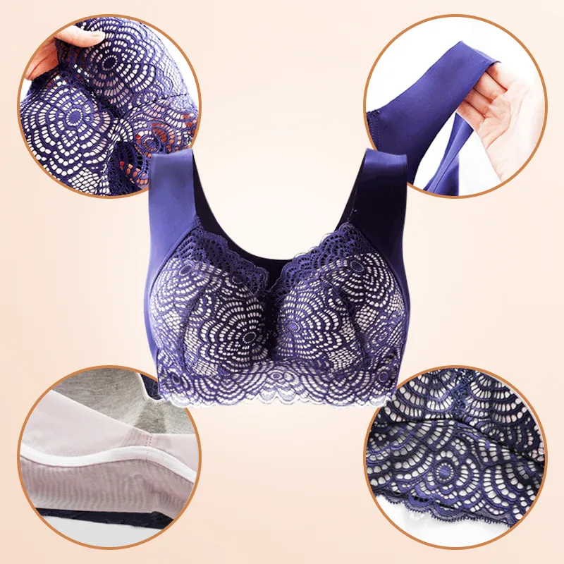 Libiyi Ultimate Lift Stretch Full-Figure Seamless Lace Bra