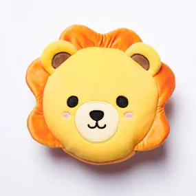 Lion Relaxeazzz Plush Round Travel Pillow & Eye Mask Set CUSH274