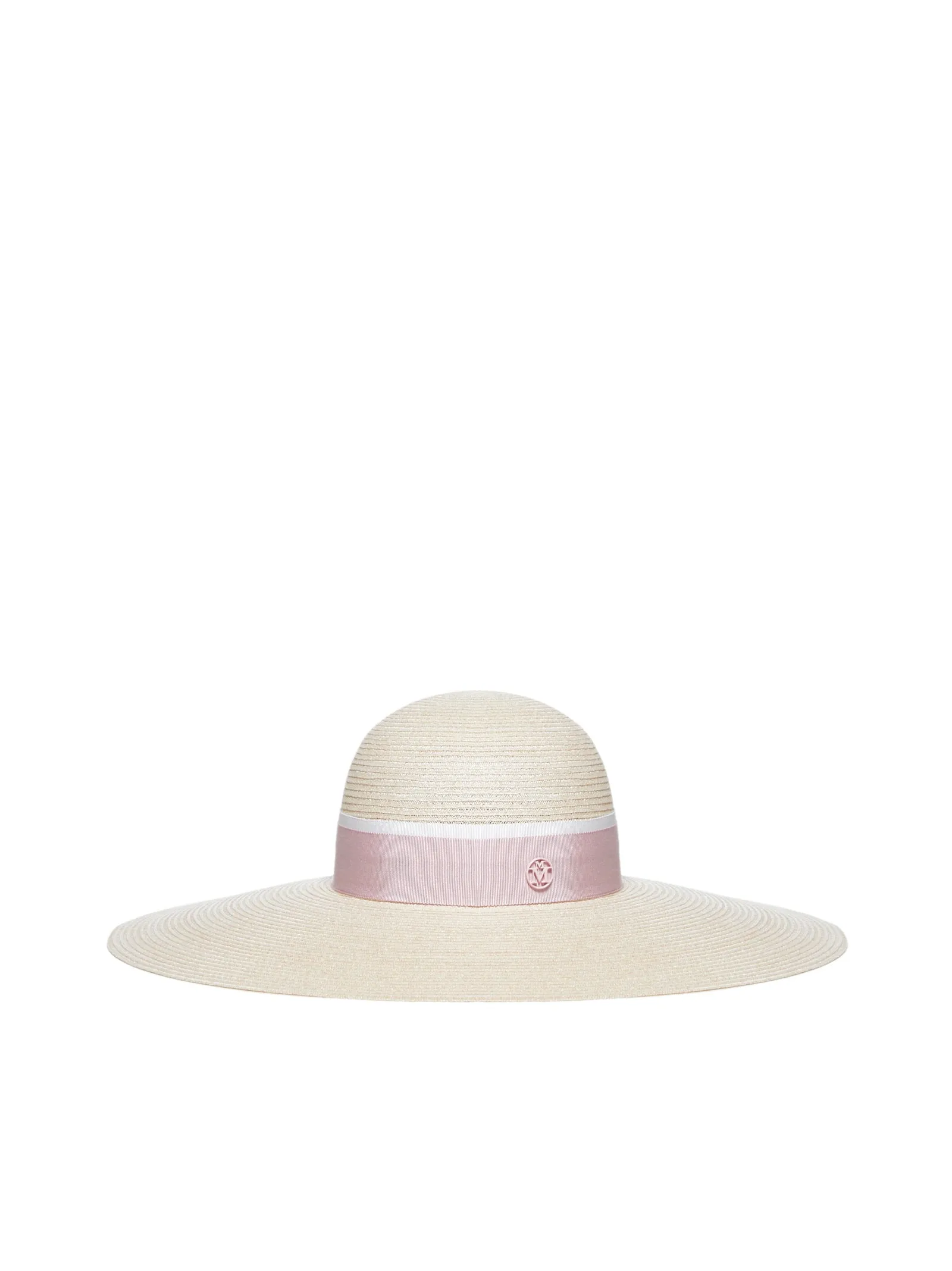 Maison Michel Blanche Ribbon Detail Hat