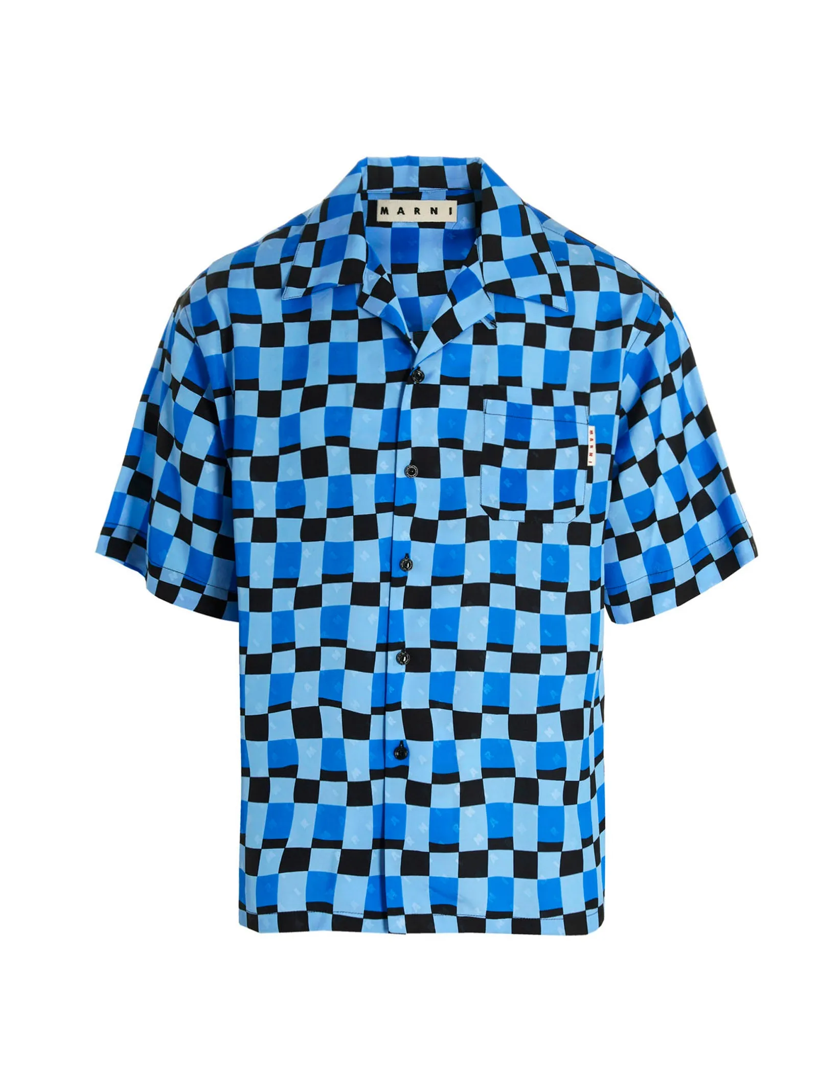 Marni Check-Pattern Straight Hem Shirt