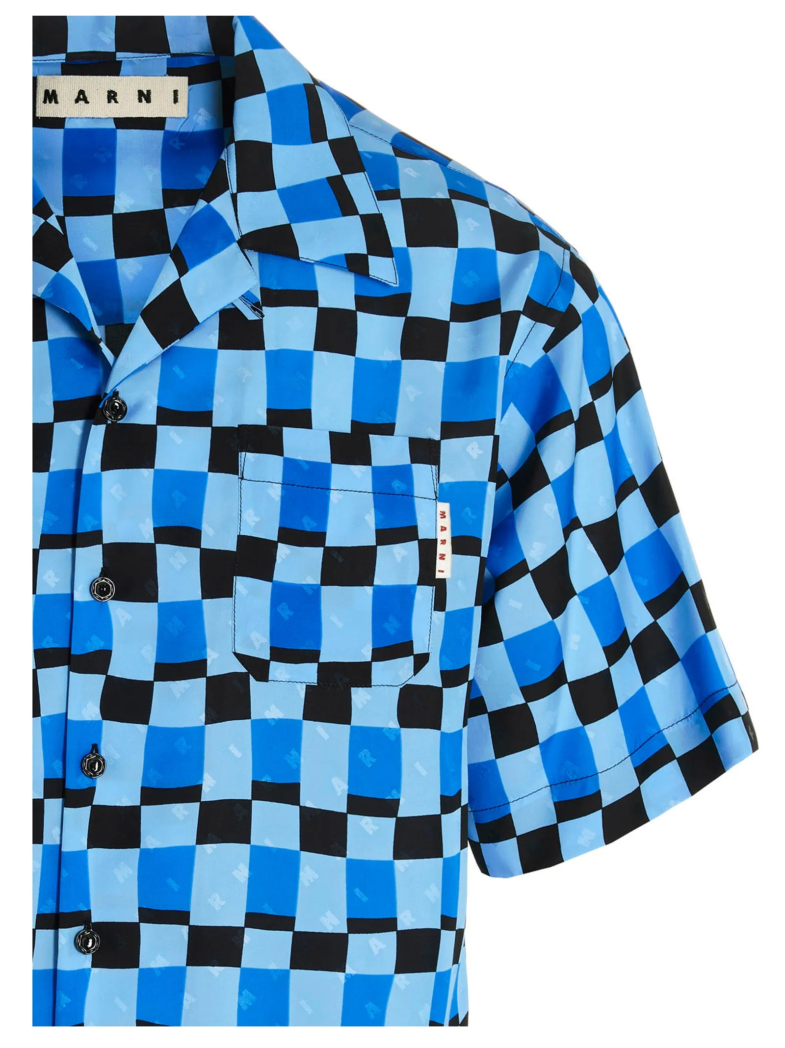 Marni Check-Pattern Straight Hem Shirt