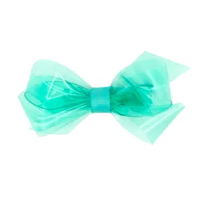 Mini Splish Splash Vinyl Swim Bow - Tropic