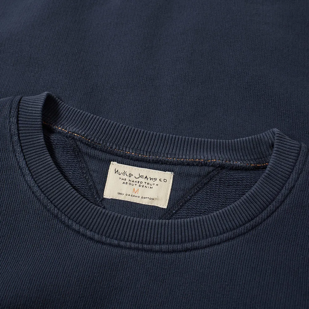 Nudie Sven Rugged Crew SweatNavy