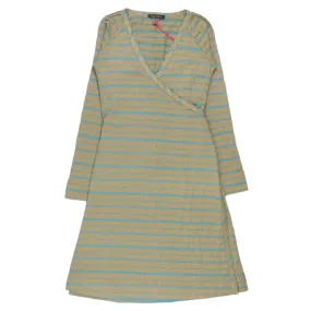 Orla Kiely Cream/Blue Jersey Wrap Dress