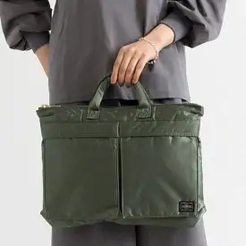 Porter Yoshida Japan Tanker Briefcase Olive Small [622-78330]