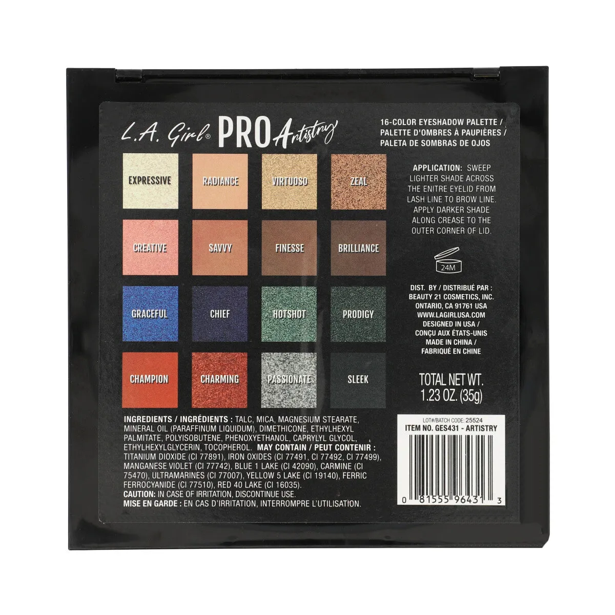 Pro Eyeshadow Palette Artistry