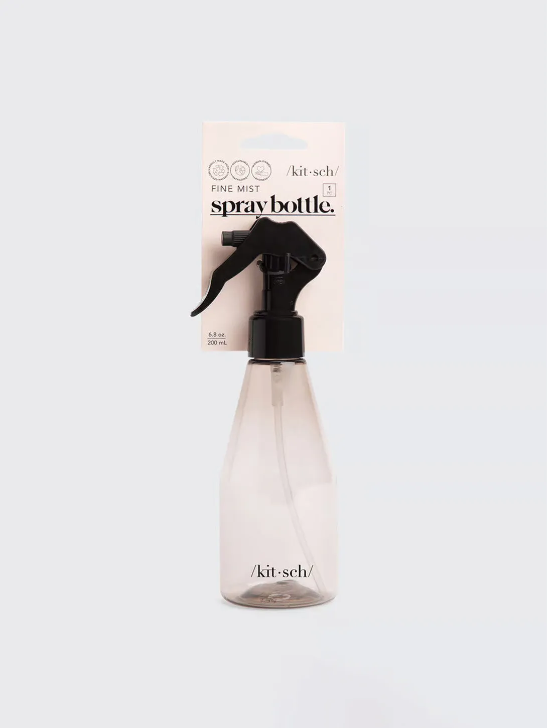 Recycled Plastic Continuous Spray Bottle - Black