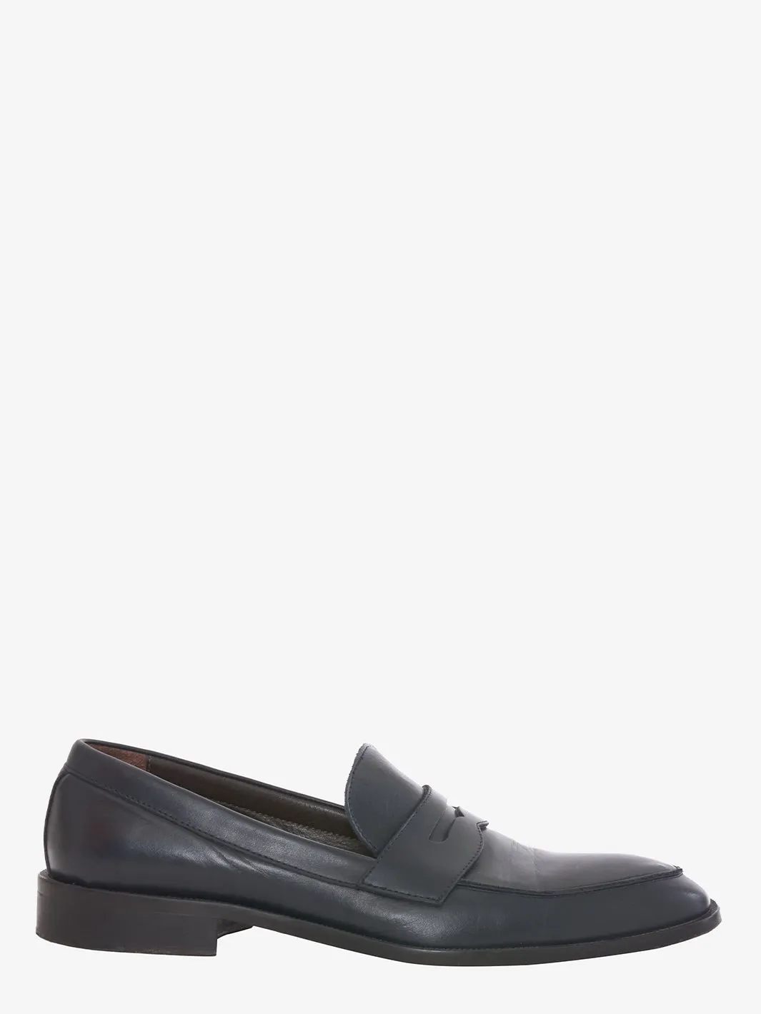 Richard Lars blue leather loafer