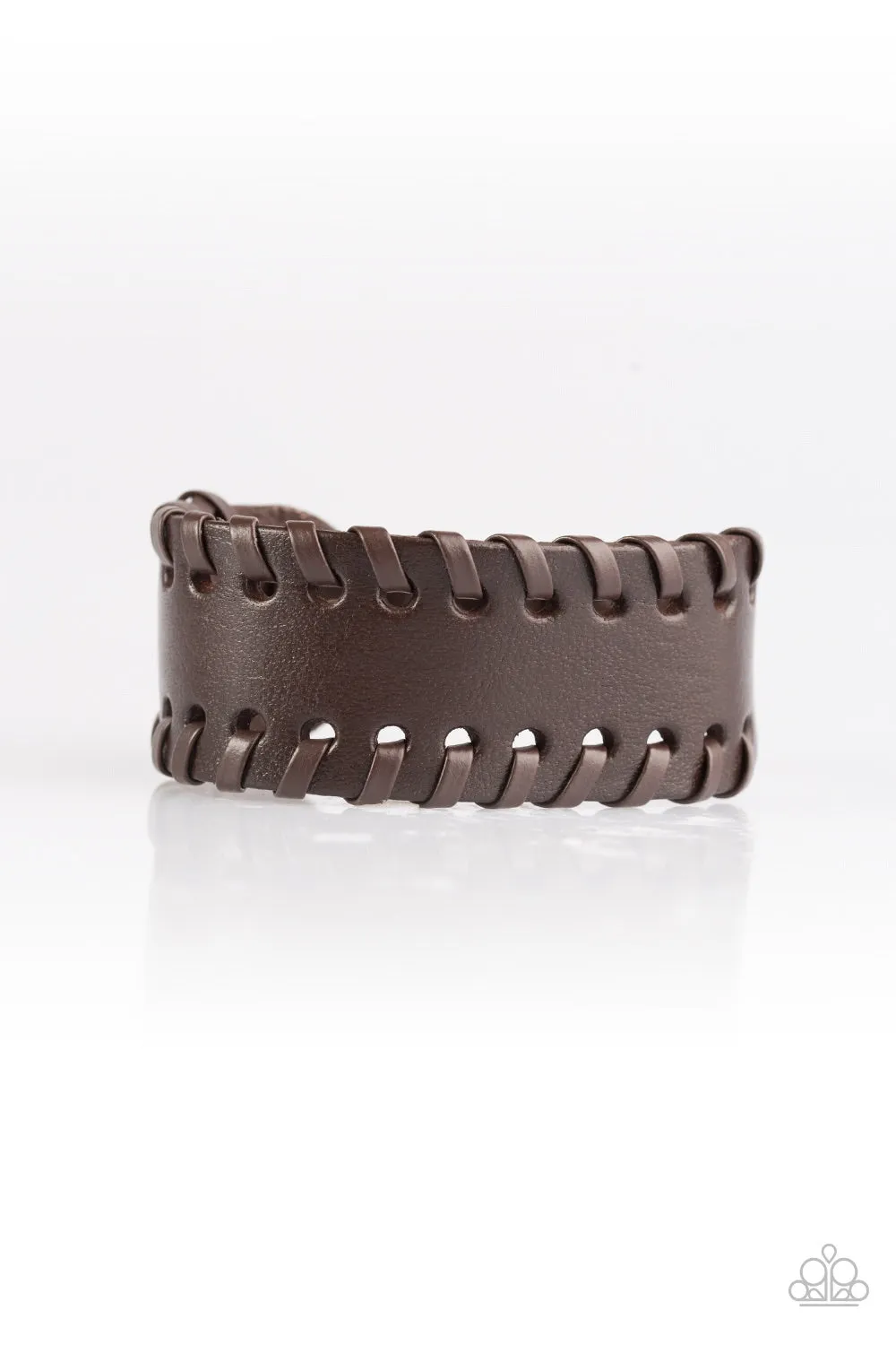 Rugged Roadways Brown-Urban Bracelet