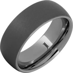 Rugged Tungsten Ring with Sandblast Finish