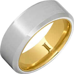 Serinium 10K Hidden Gold Satin Ring