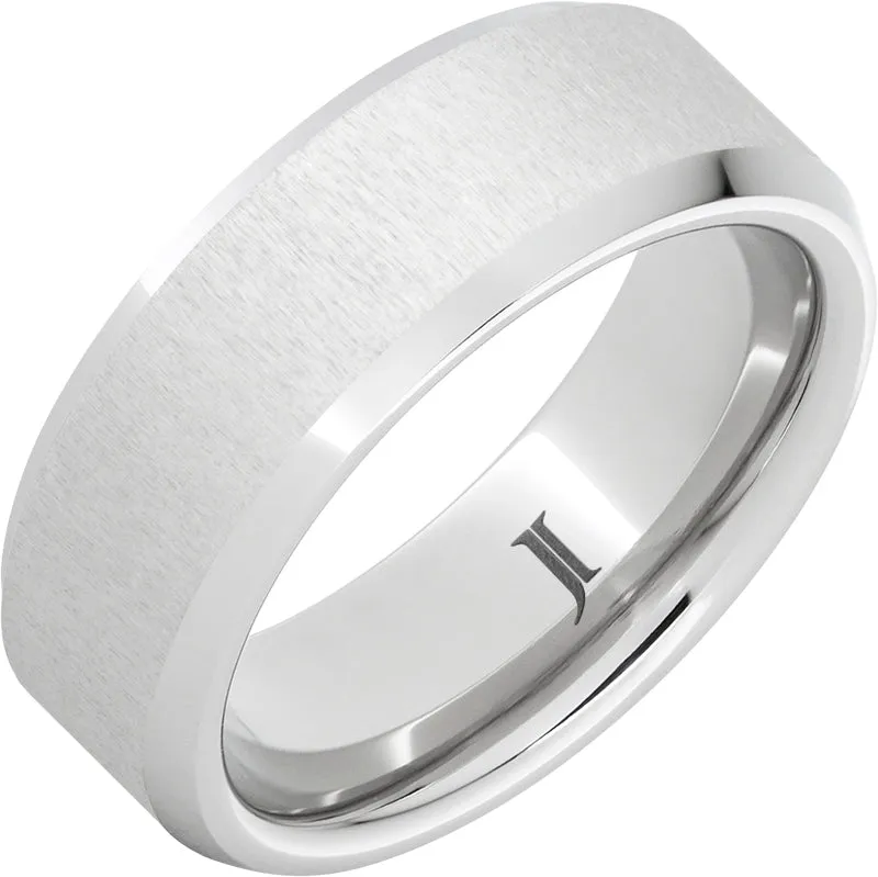 Serinium Beveled Ring with Satin Finish