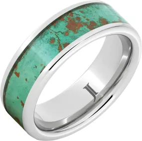 Serinium Royal Copper Ring with Rustic Patina Inlay