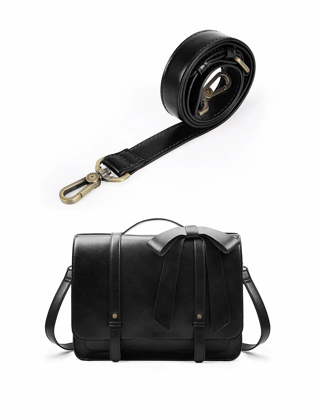 Shoulder Strap of PU Detachable Bow Briefcase