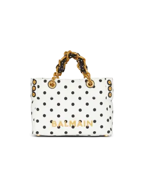 Small 1945 Soft tote bag in polka dot canvas