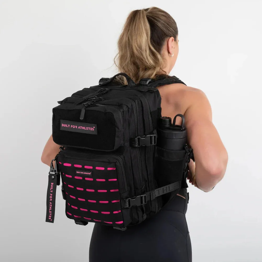 SMALL GYM BACK PACK BUILT FOR ATHLETES BLACK - PINK