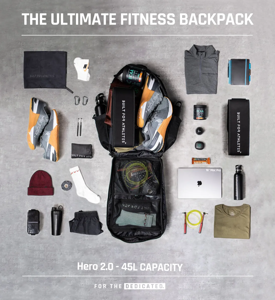 SMALL GYM BACK PACK BUILT FOR ATHLETES BLACK