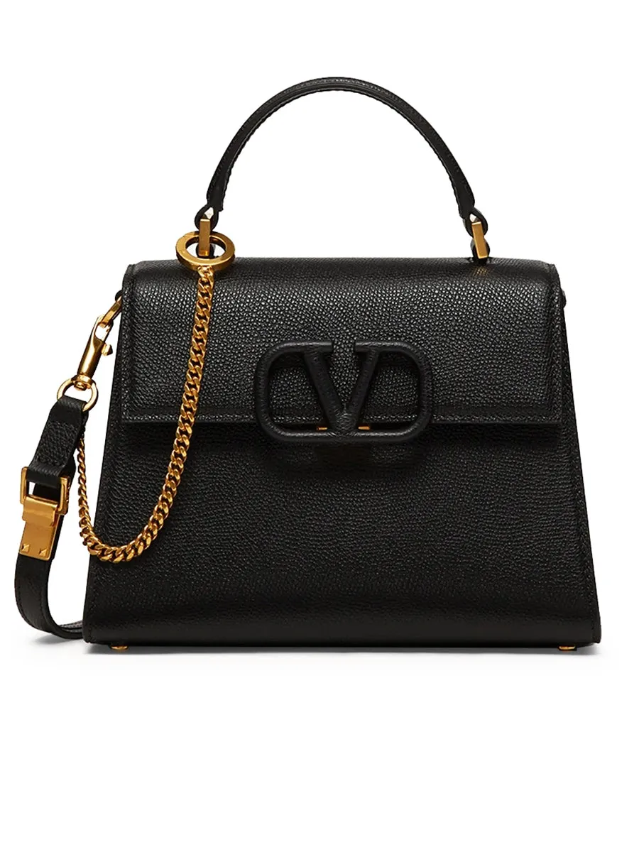 Small Vsling Grainy Calfskin Handbag