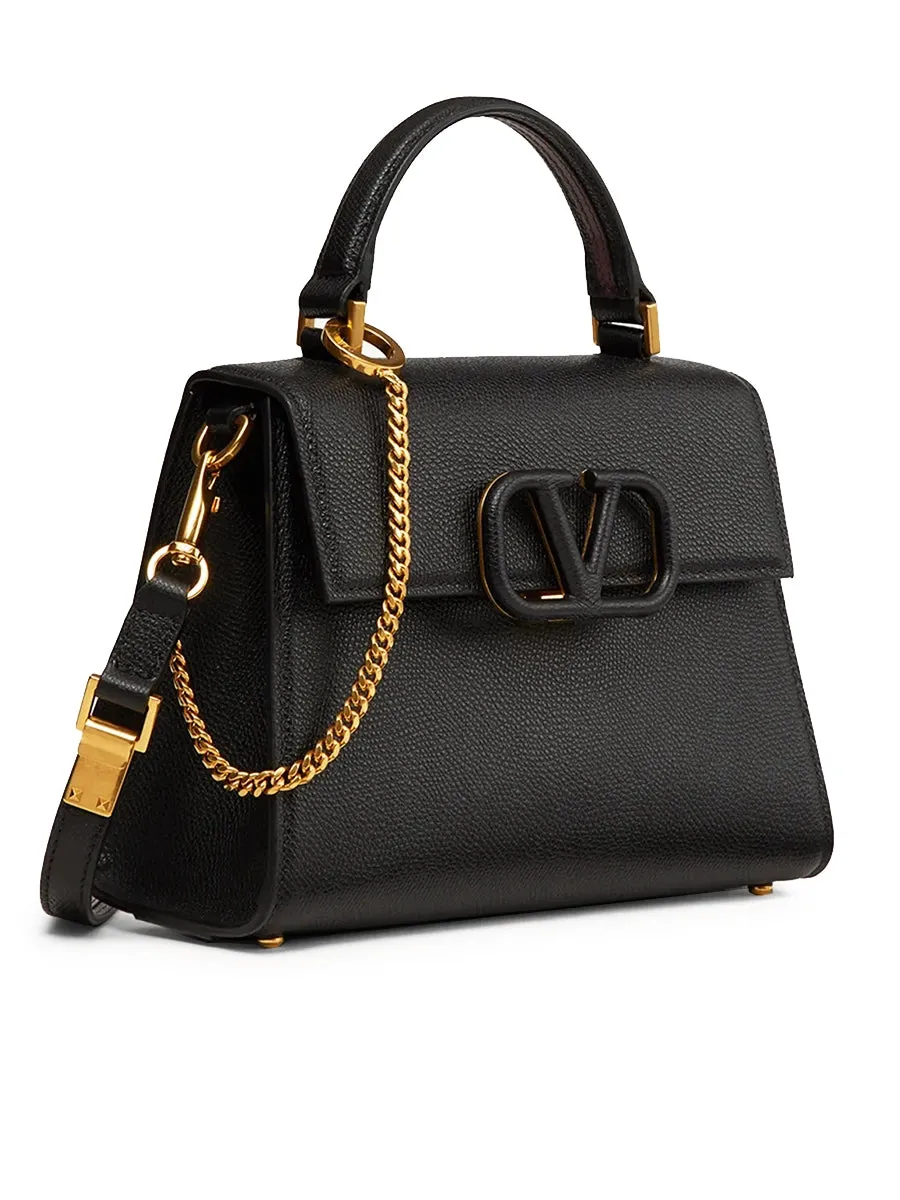 Small Vsling Grainy Calfskin Handbag