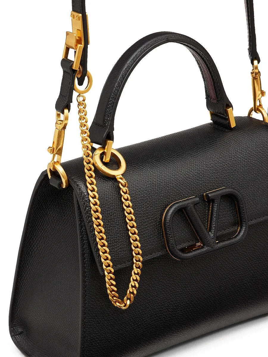 Small Vsling Grainy Calfskin Handbag