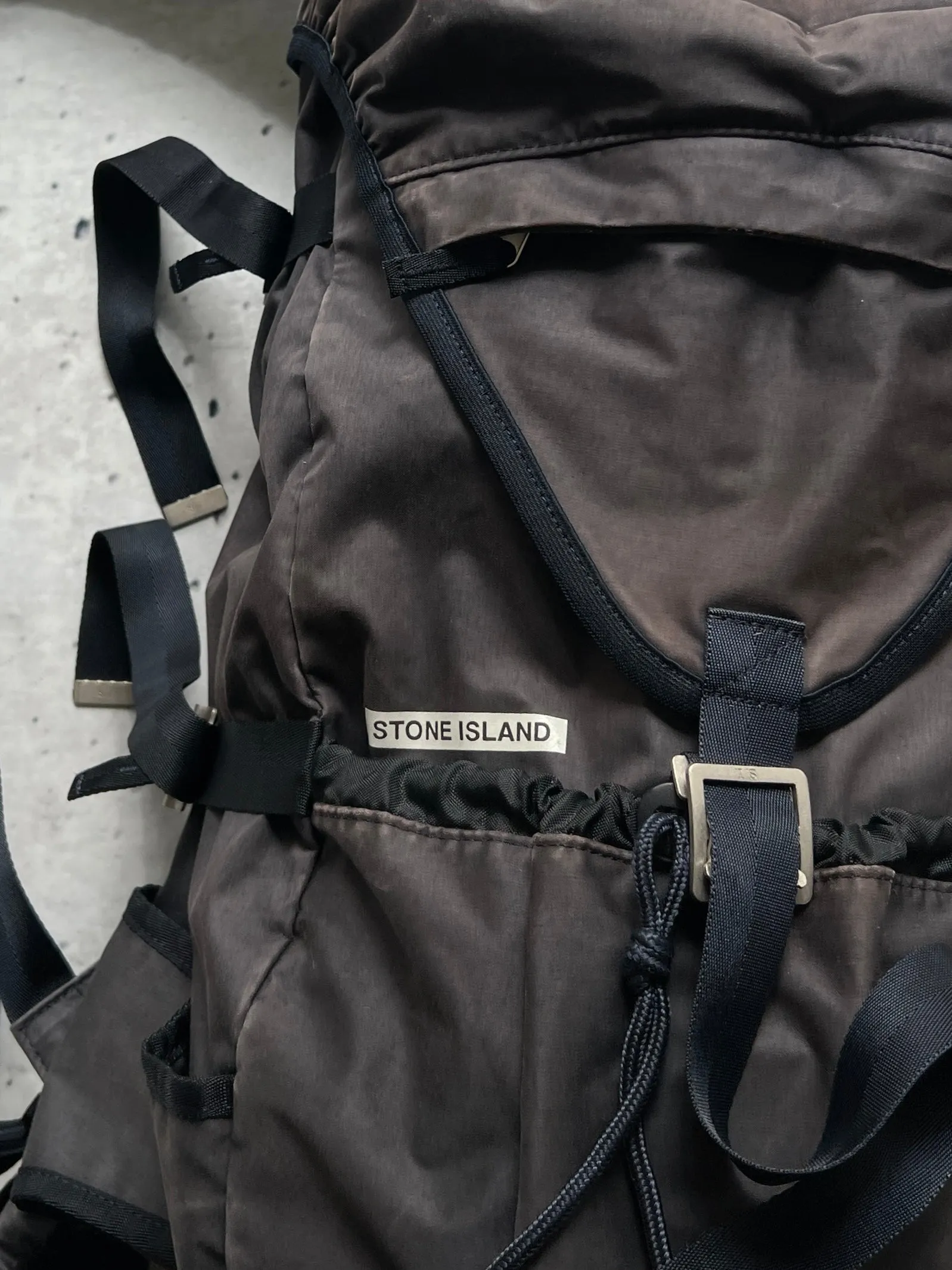 SS/00 Stone Island Spell Out Hiking Backpack (One Size)