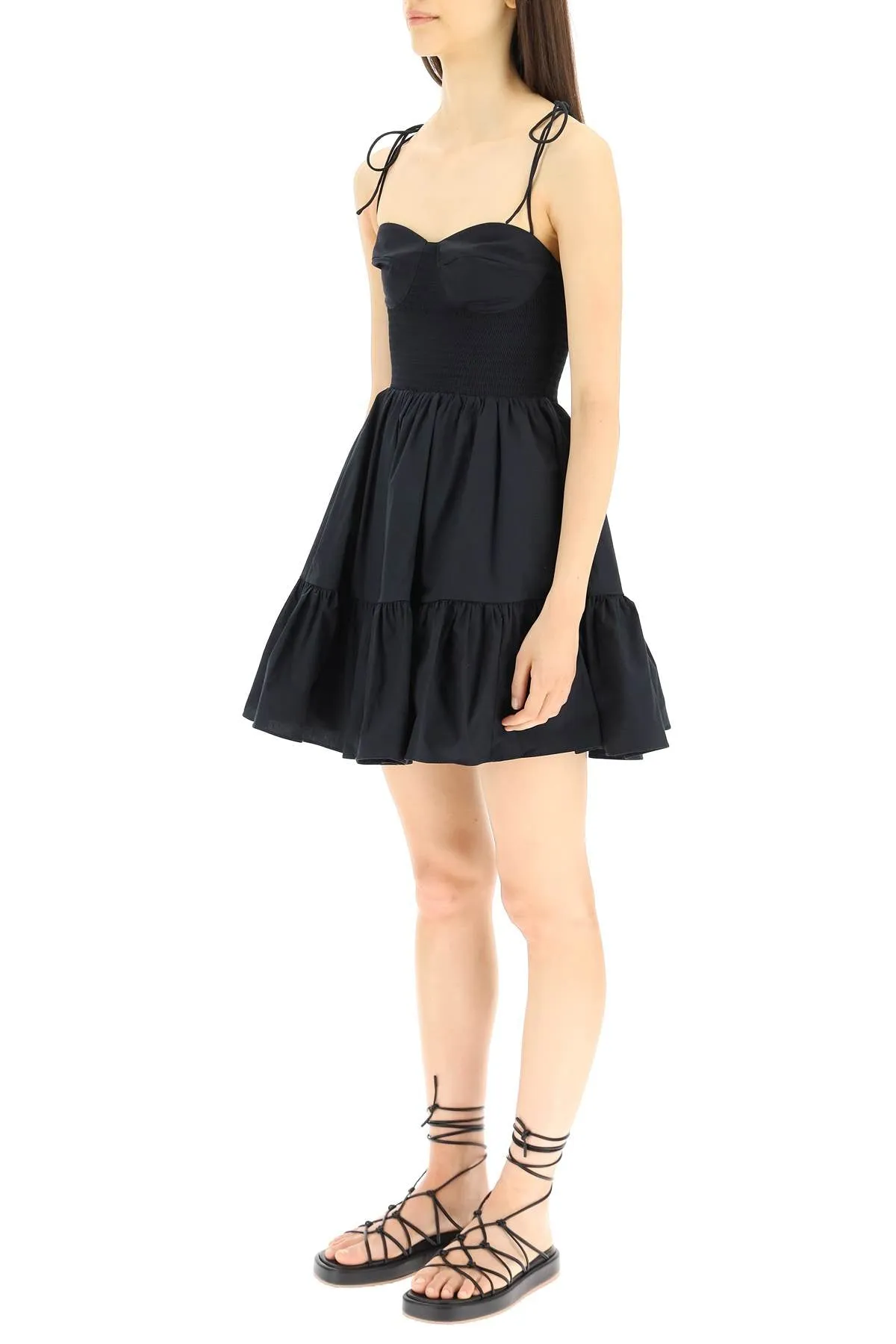 Staud Landry Tiered Mini Dress