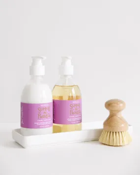 Summer in Provence Shea Lotion & Hand Soap Set with Brush