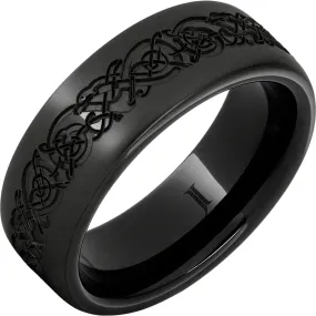 The Norseman - Black Diamond Ceramic Ring