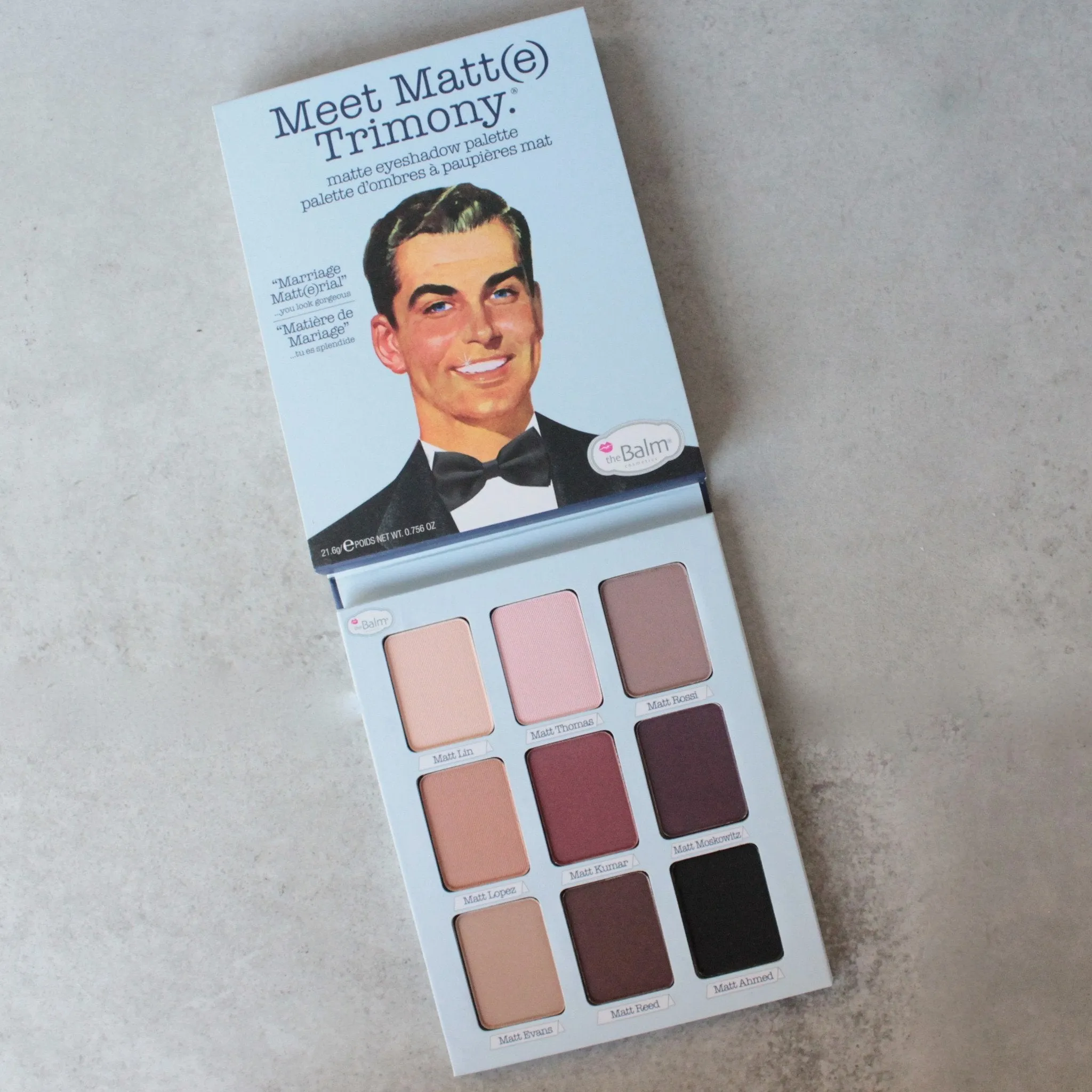 theBalm cosmetics - Meet Matte Trimony Eyeshadow Palette