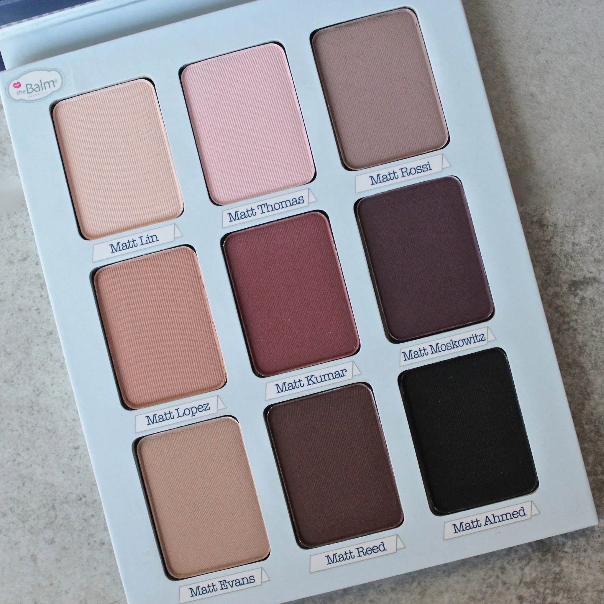 theBalm cosmetics - Meet Matte Trimony Eyeshadow Palette