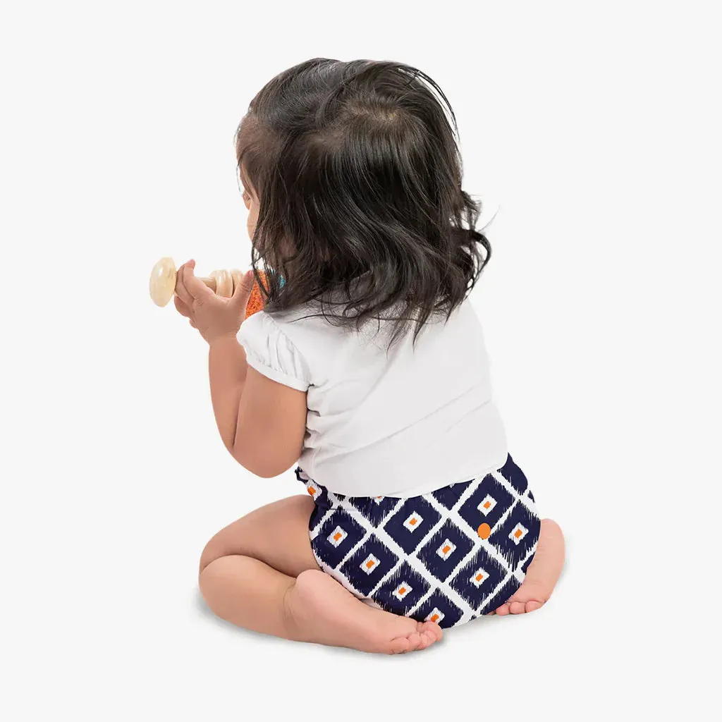 Tie n Die - BASIC Cloth Diaper, New & Improved with EasySnap & Quick Dry UltraThin Pad