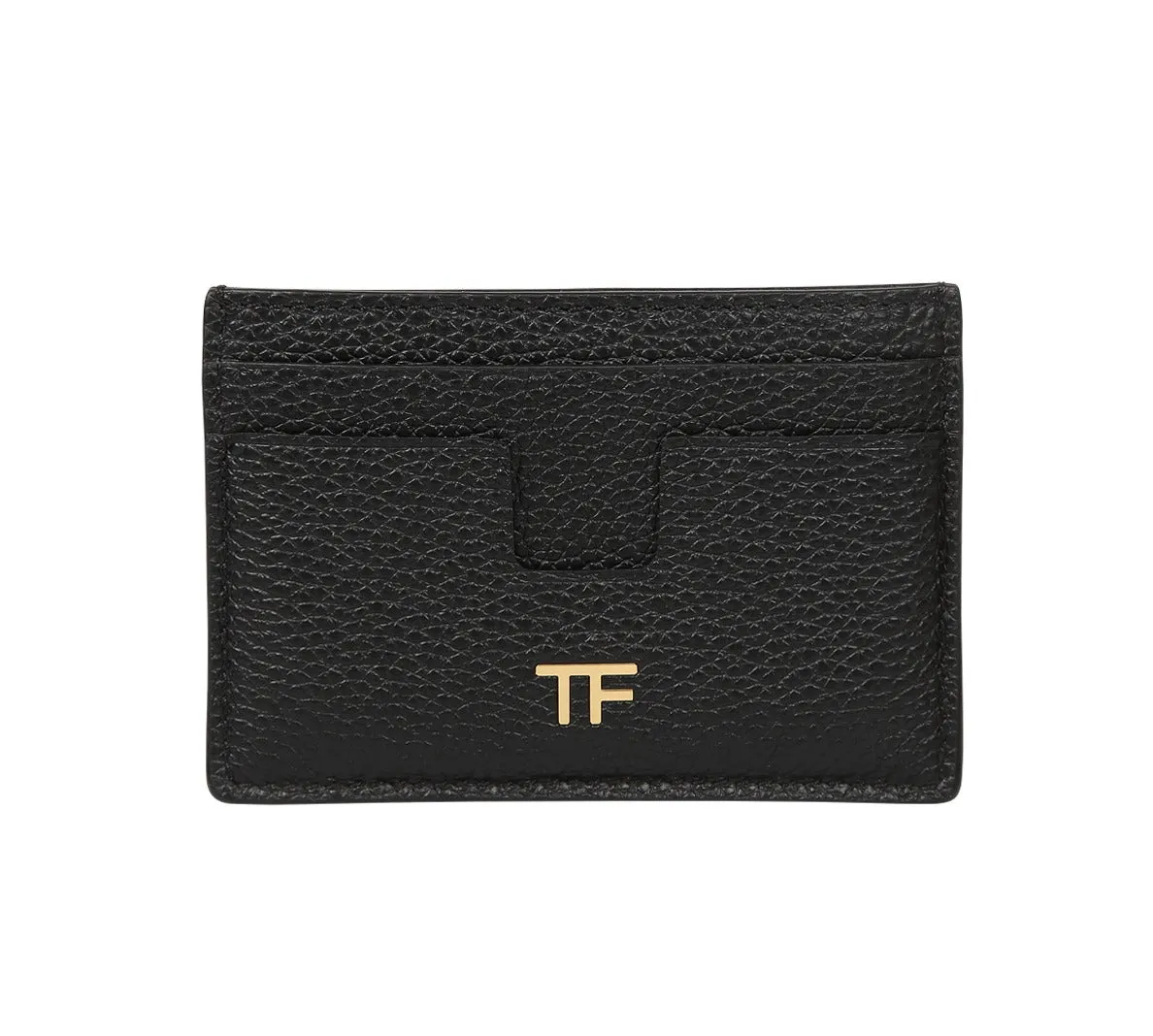 Tom Ford Logo Embossed Pebbled Cardholder