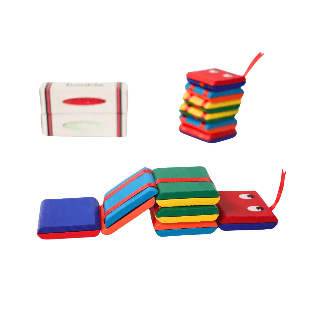 Tumble Desktop Toy-1, Colour Snake-6 squares foldable-1