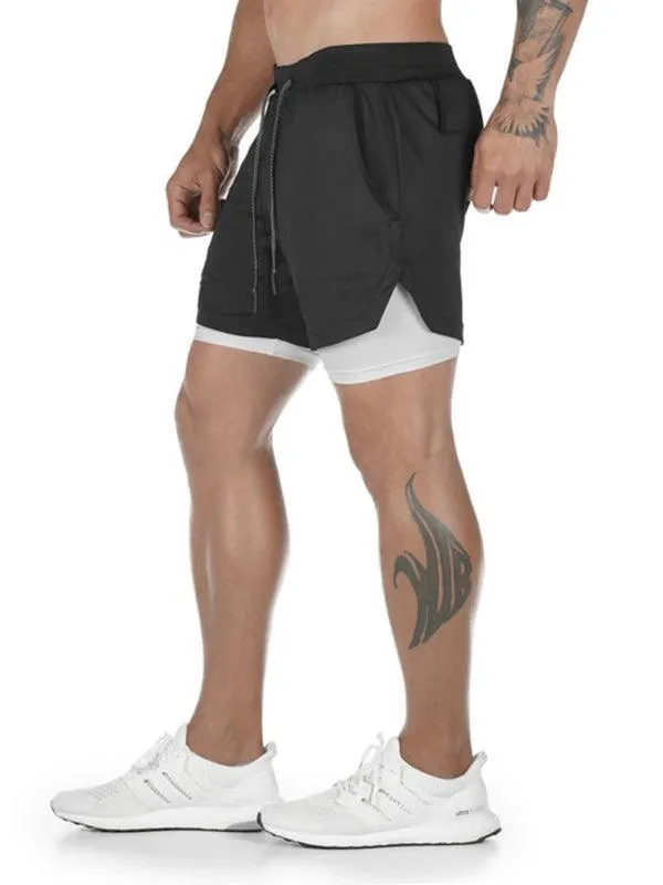 Two Piece Men Gym Shorts