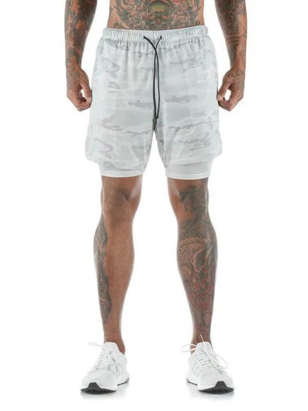 Two Piece Men Gym Shorts