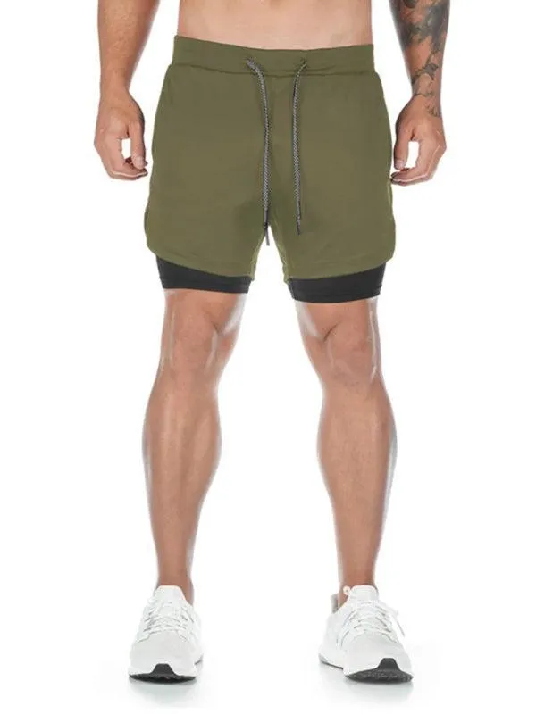 Two Piece Men Gym Shorts