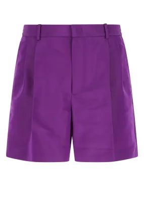 Valentino Mid-Rise Pleated Detailed Shorts