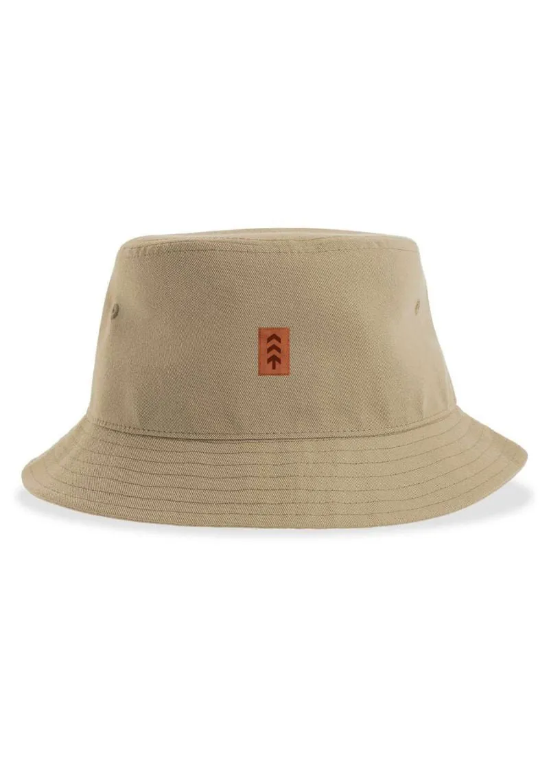 Vegan Leather Patch Bucket Hat