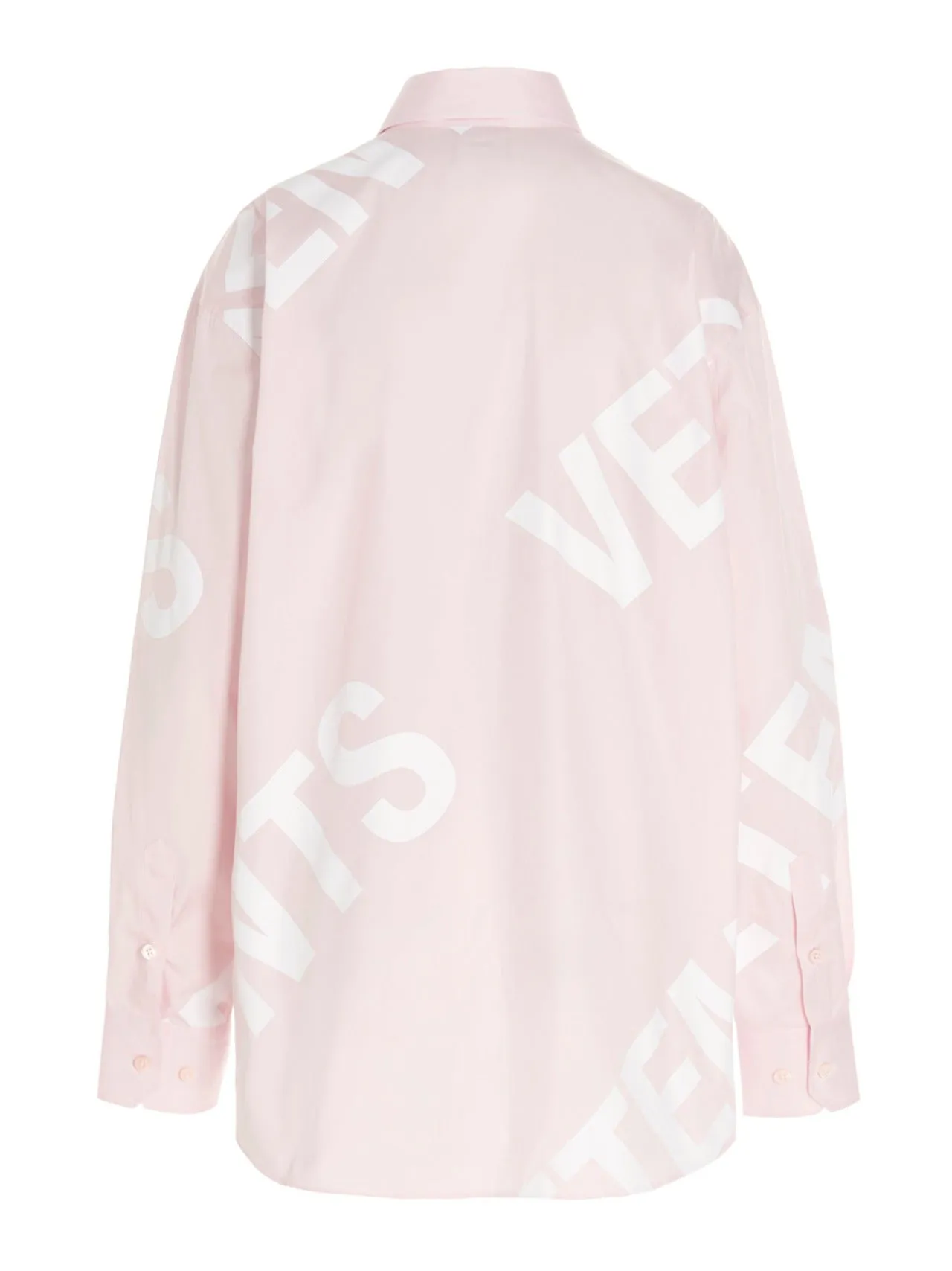 Vetements Logo Printed Buttoned Shirt