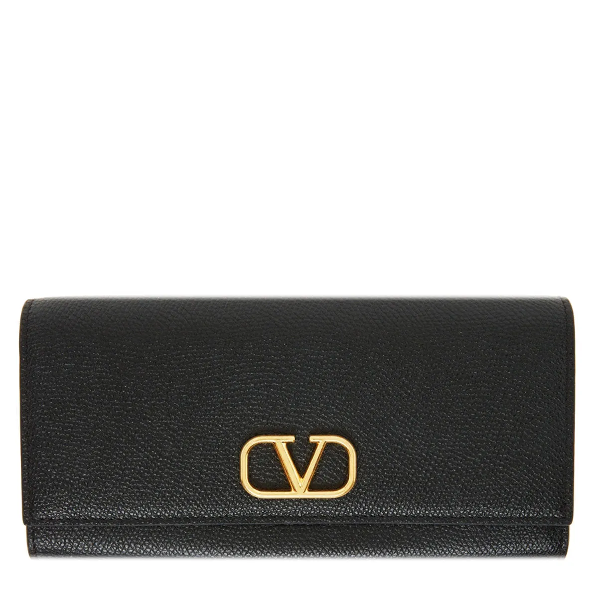 VLogo Signature Continental Wallet, Black