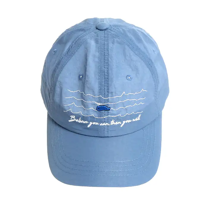 Whale Sea Embroidery Baseball Caps Hats Unisex Mens Womens Nylon Adjustable Buckle Korean Style Fashion Accessories Lightweight 