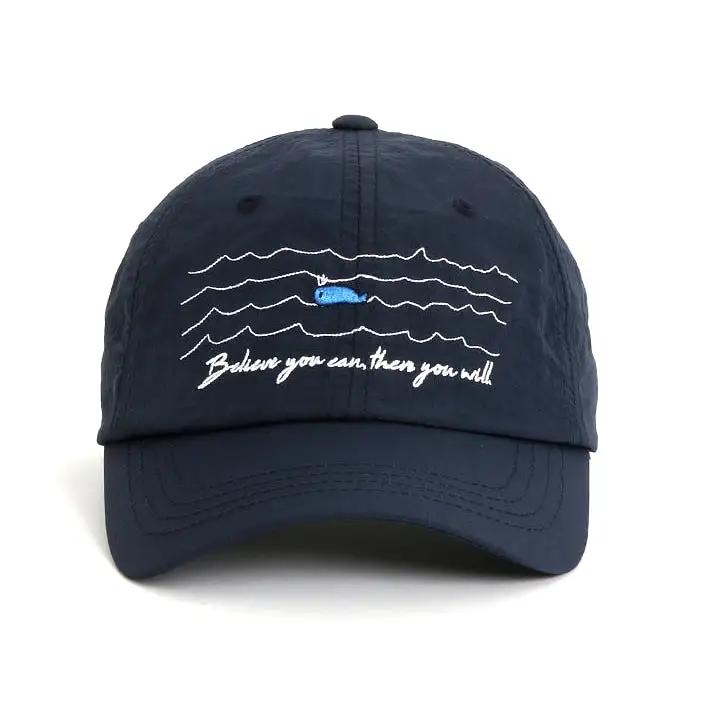 Whale Sea Embroidery Baseball Caps Hats Unisex Mens Womens Nylon Adjustable Buckle Korean Style Fashion Accessories Lightweight 