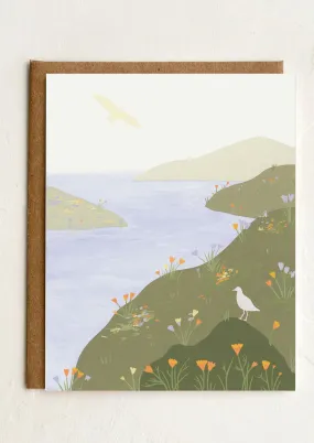 Wildflower Cliffs Blank Card