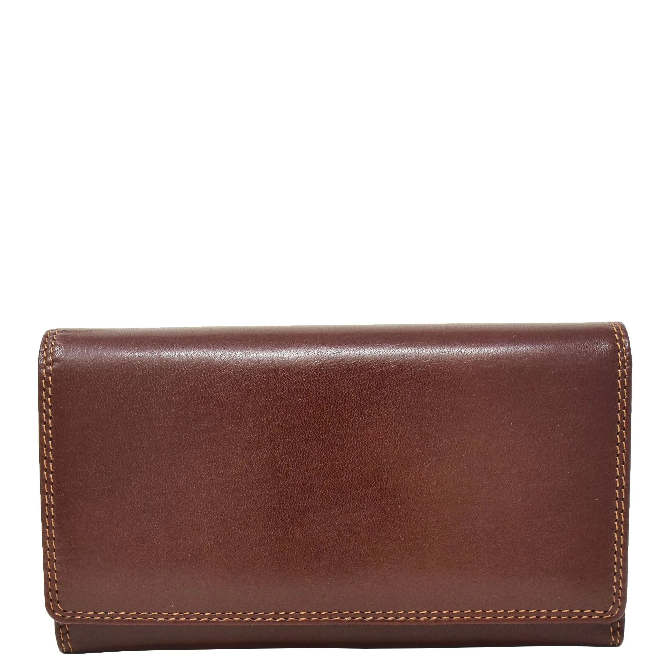 Womens Envelope Style Leather Purse Mary Brown