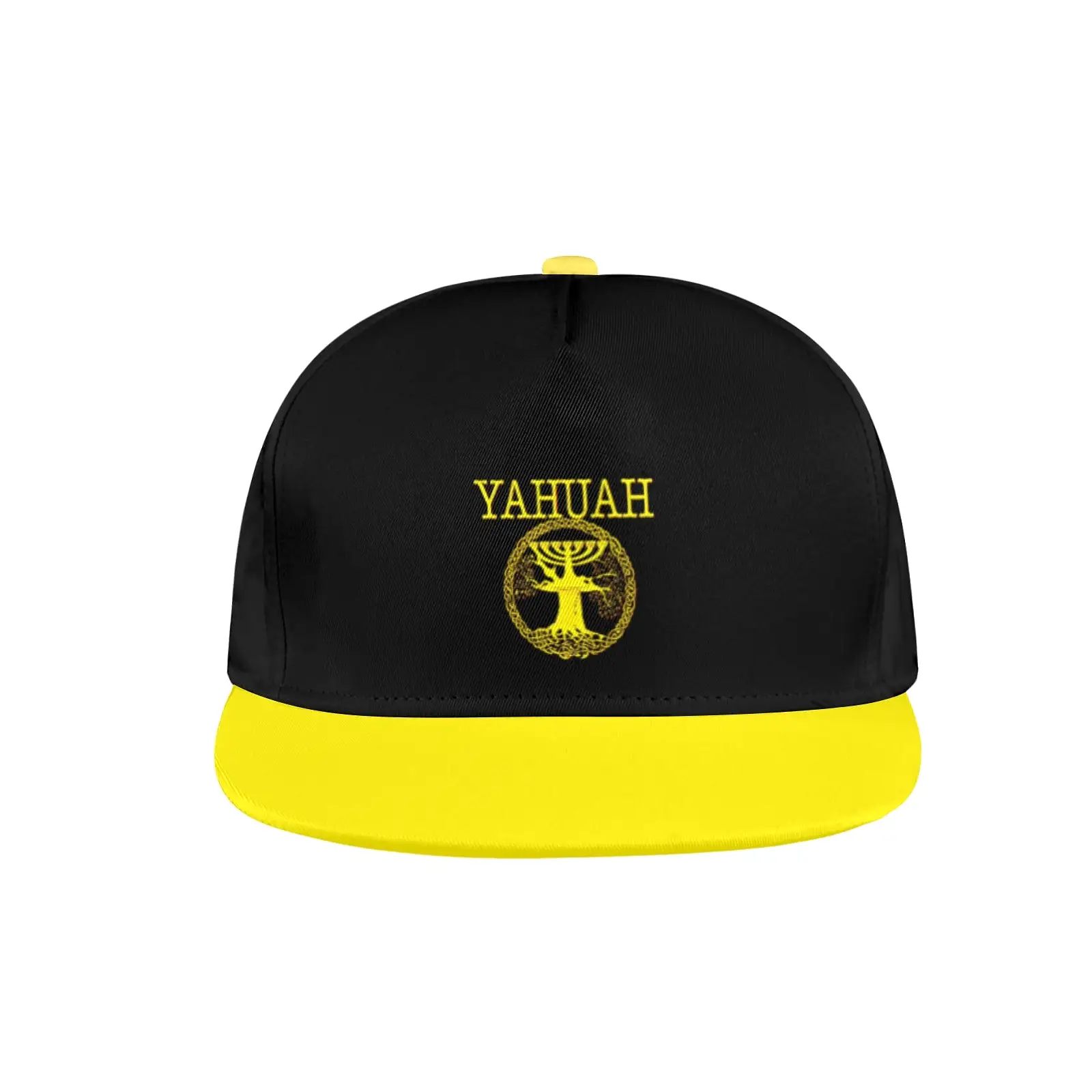 Yahuah-Tree of Life 02-01 Designer Flat Brim Baseball Cap